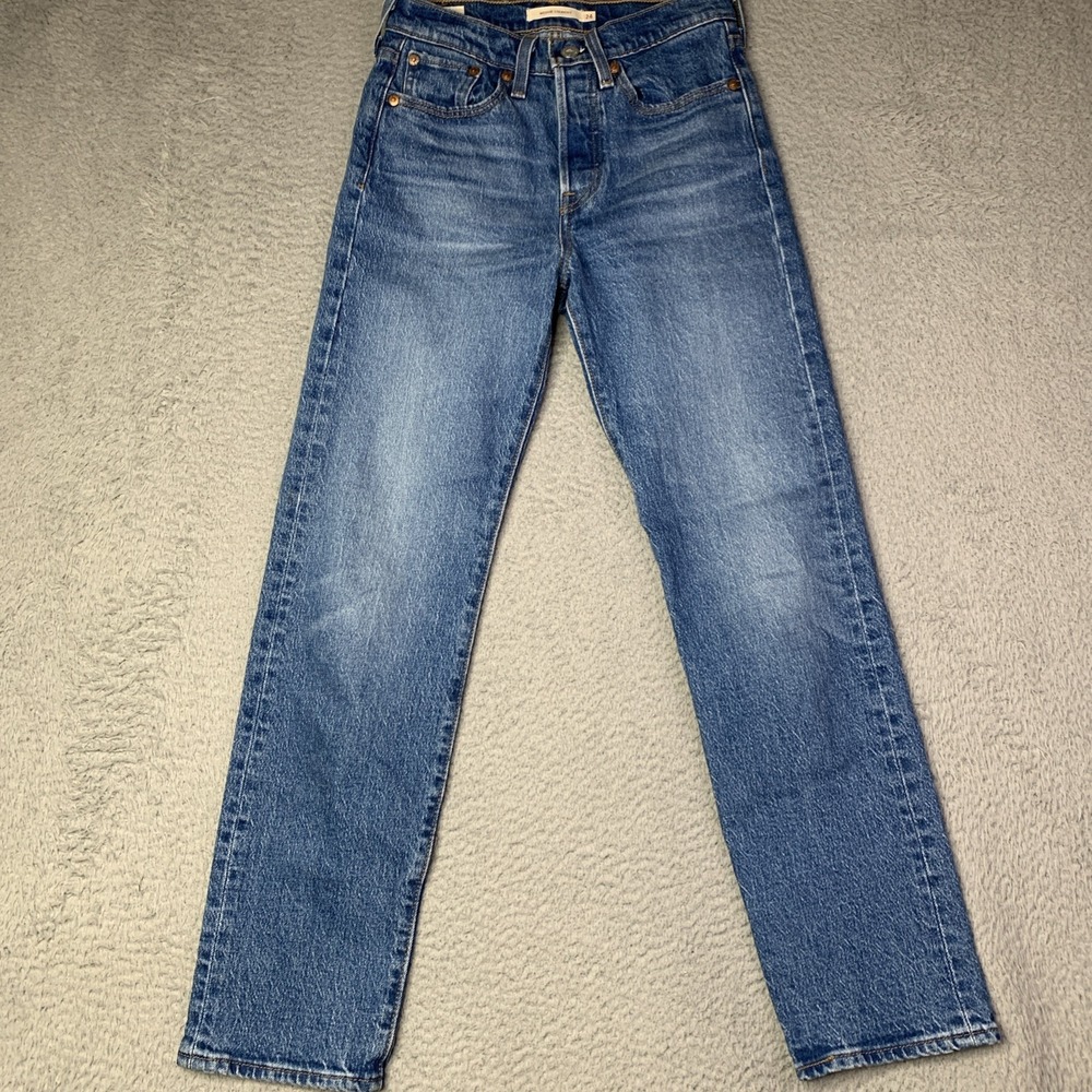 Levi's Women's Premium Denim Wedgie Button Fly Icon Fit Jeans Sz 24x27